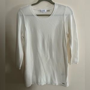 Calvin Klein Cotton Ribbed Waffle Sweater